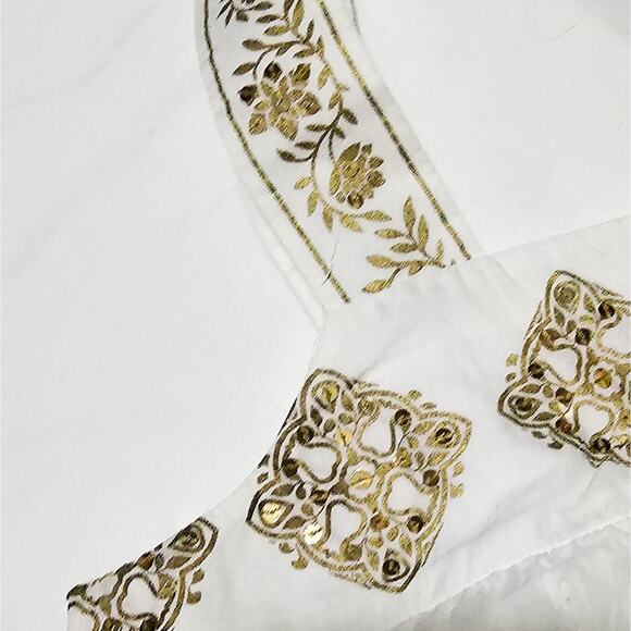 MICHAEL Michael Kors sequin peasant style boho cami top size S - Picture 4 of 9